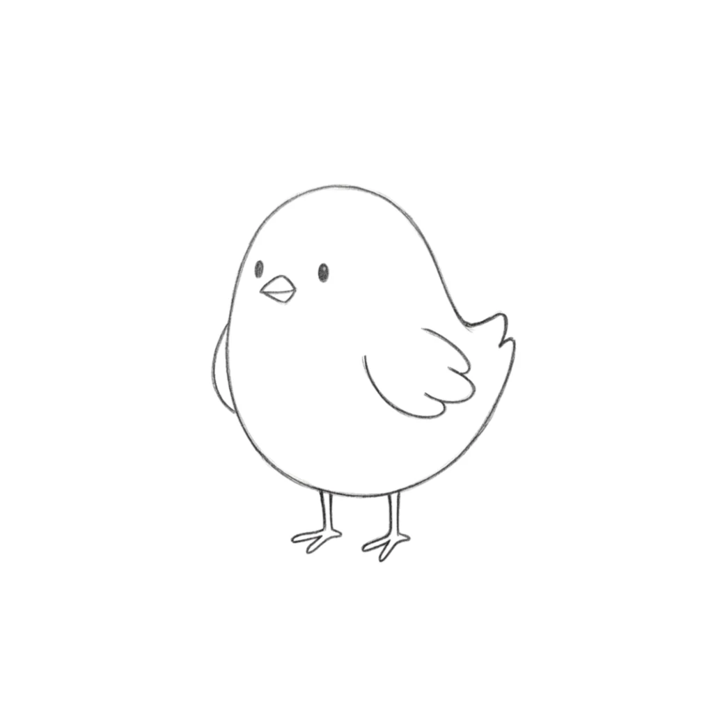 Baby Chicken Drawing