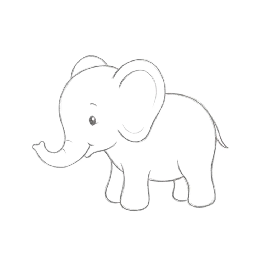 Baby Elephant Drawing