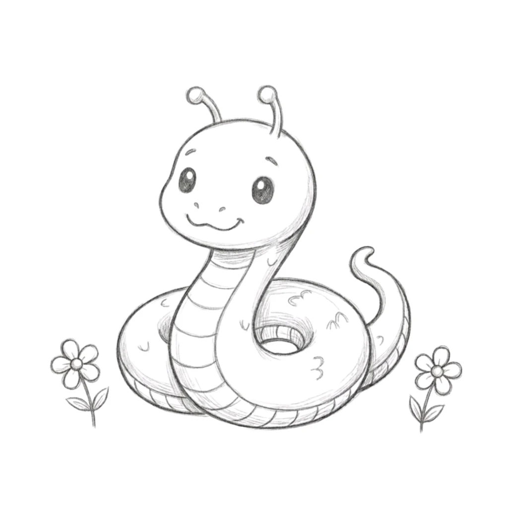 Baby Snake Drawing