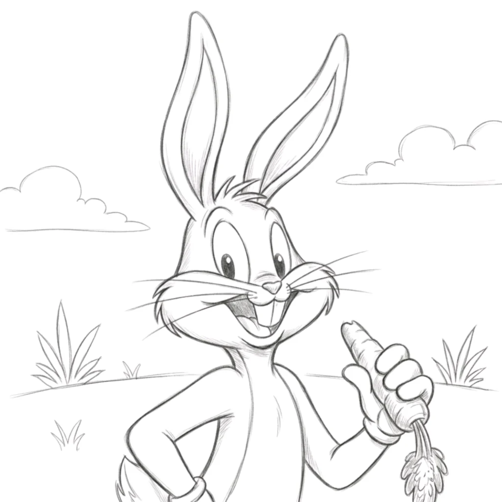 Bugs Bunny Drawing