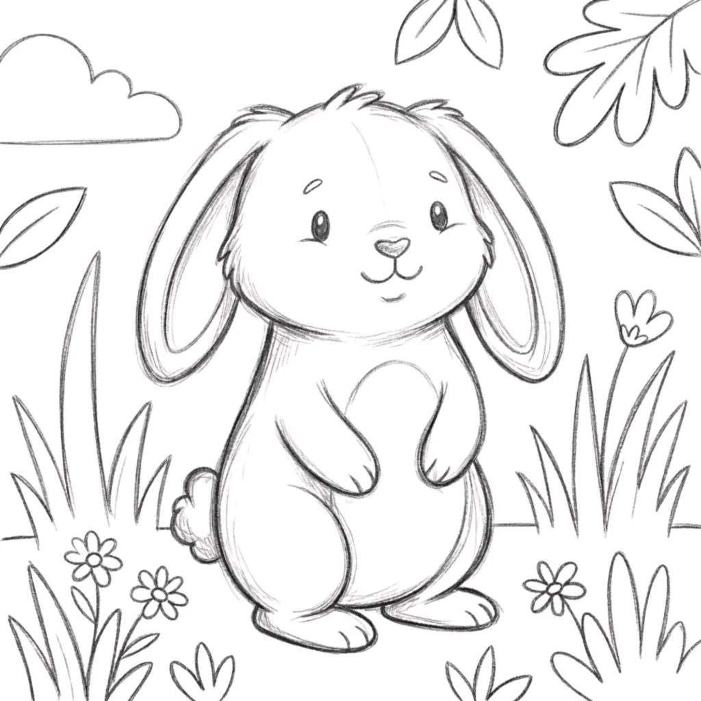 Bunny Rabbit Drawing
