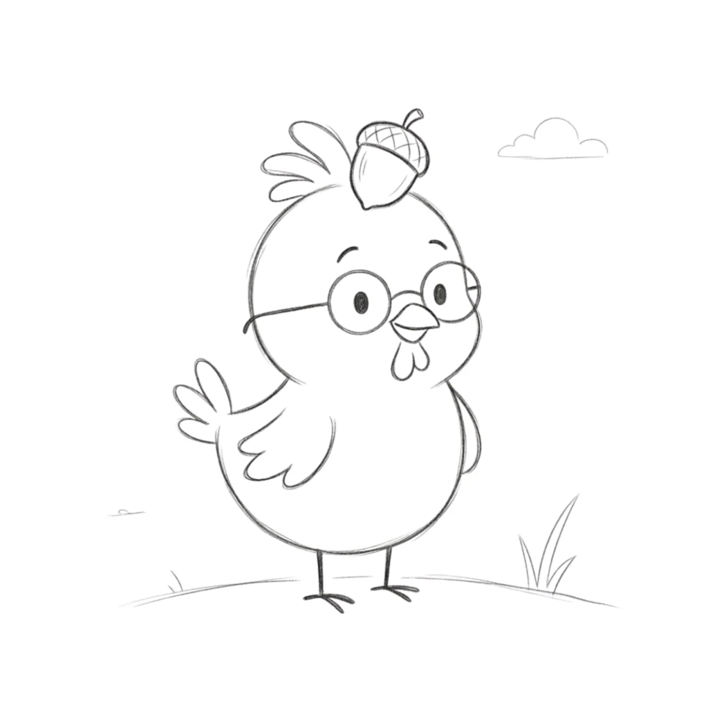 Chicken Little Drawing