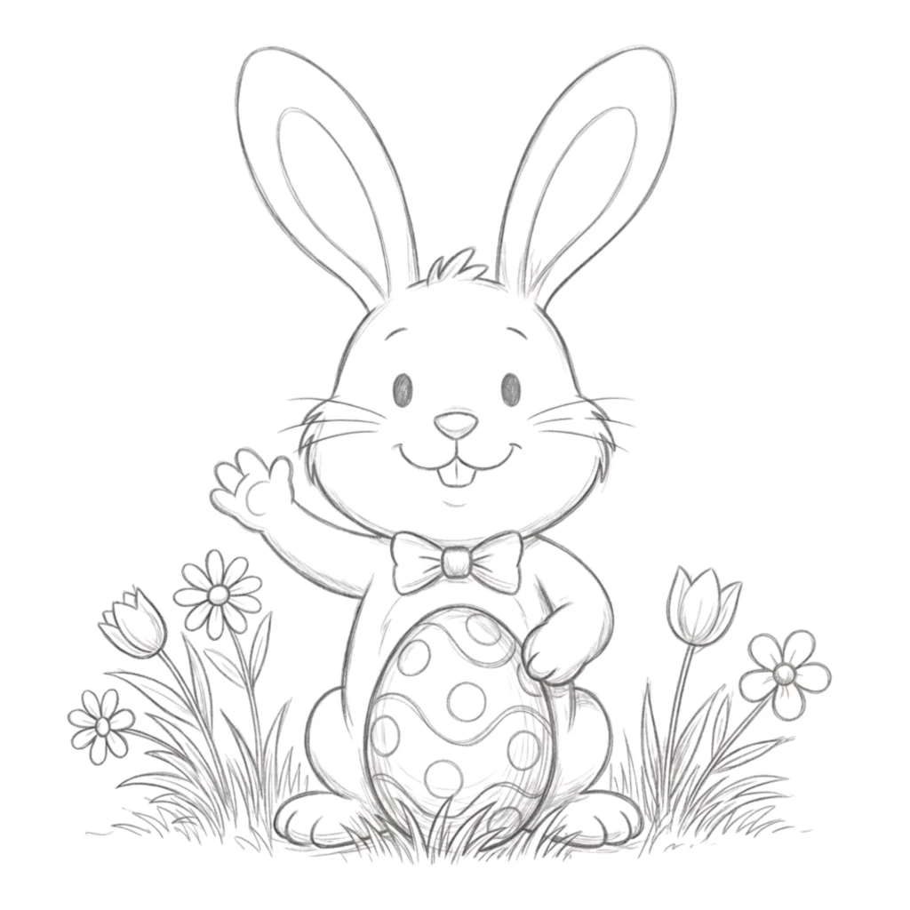 Easter Bunny Drawing