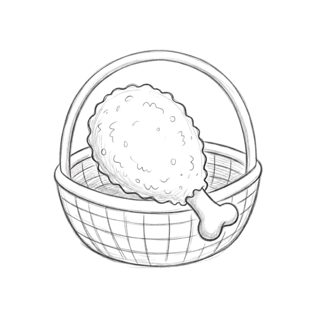 Fried Chicken Drawing