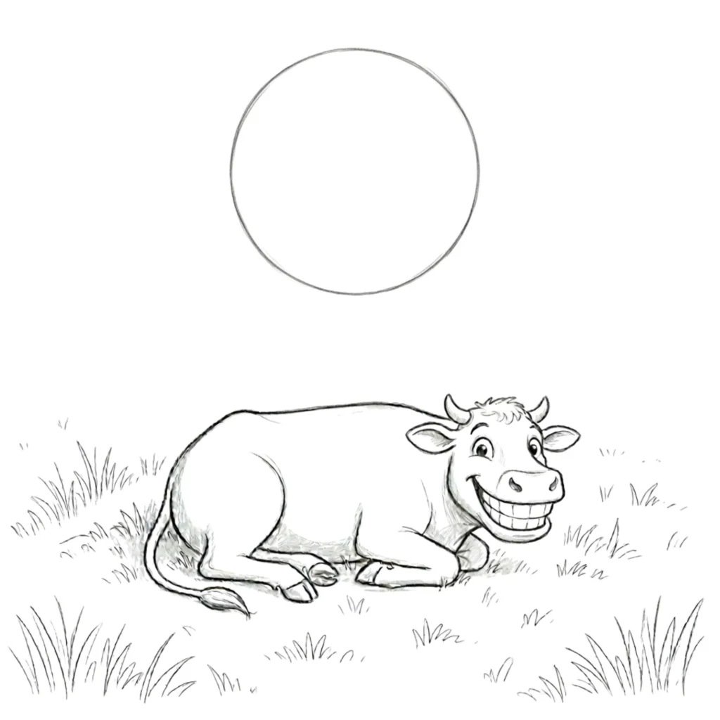 Funny Cow with a Big Smile