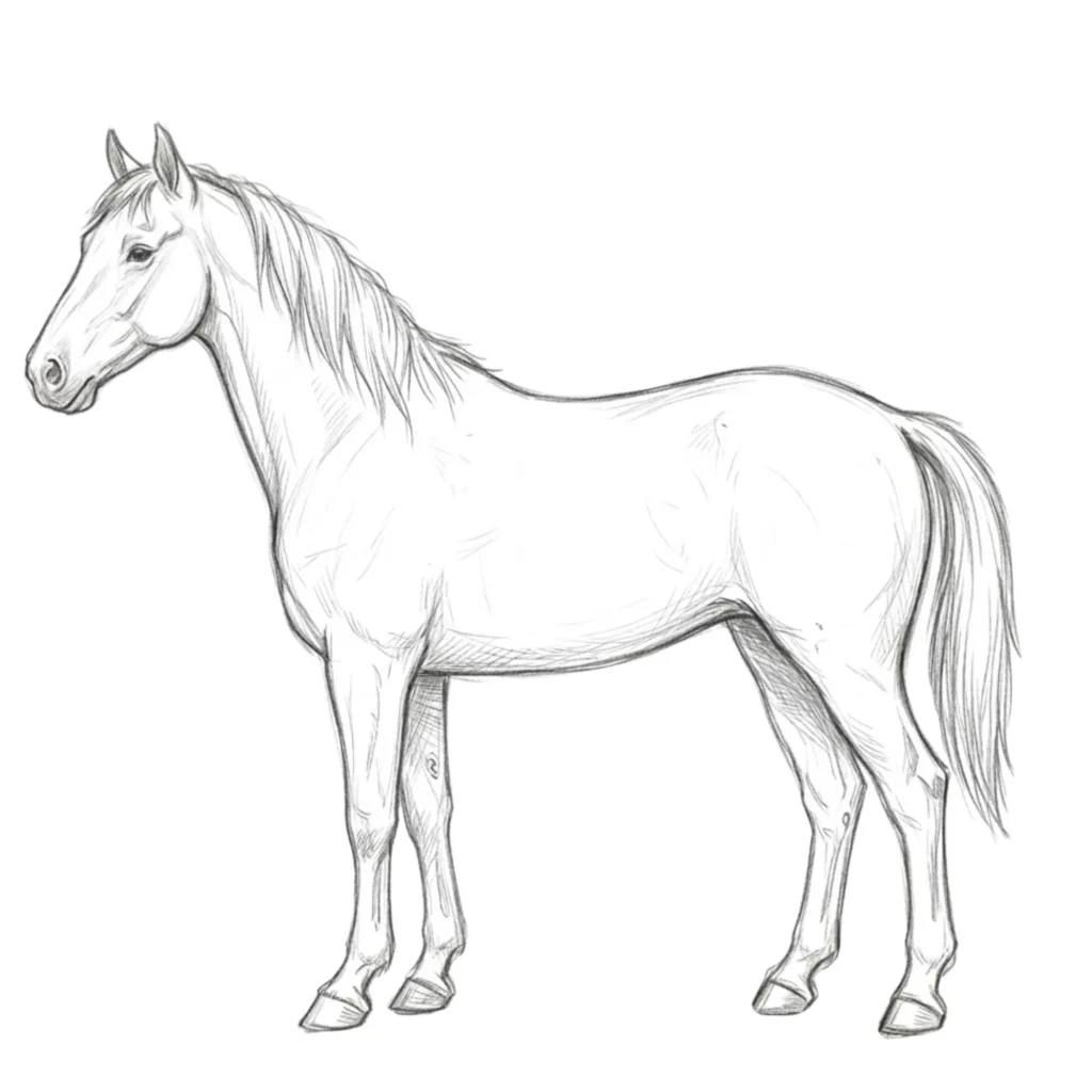Horse Outline Drawing