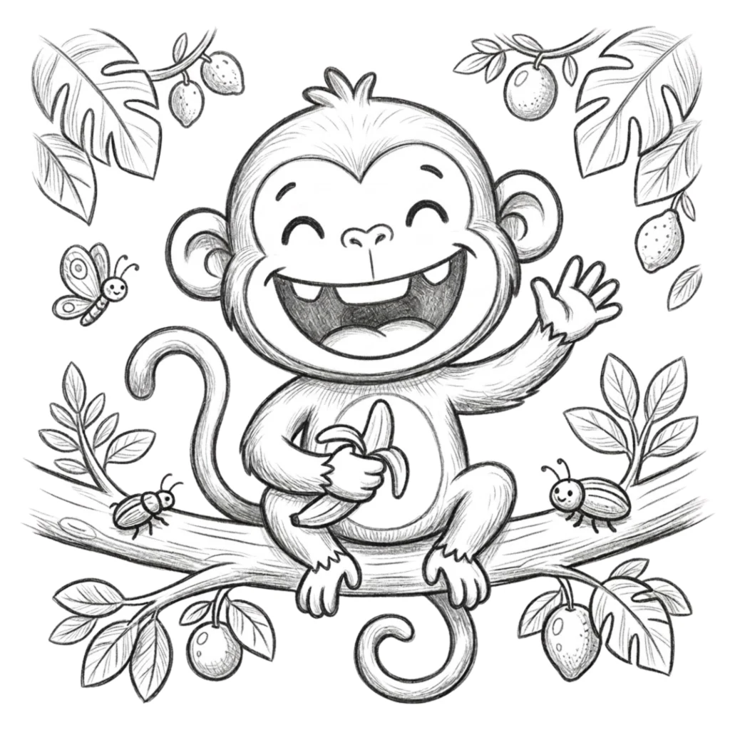 Monkey with a Big Smile