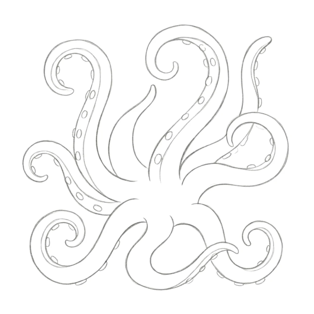 Octopus Tentacles Drawing