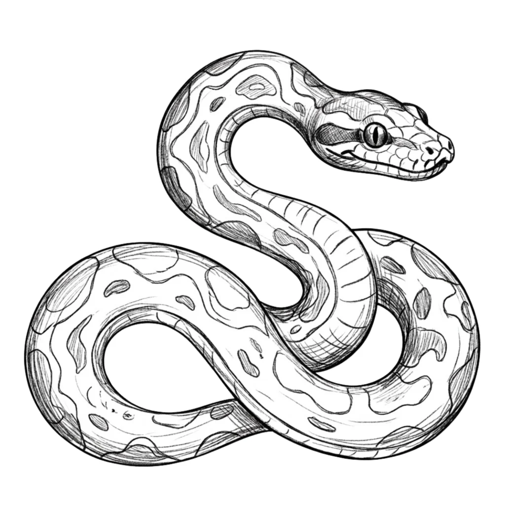 Python Snake Drawing