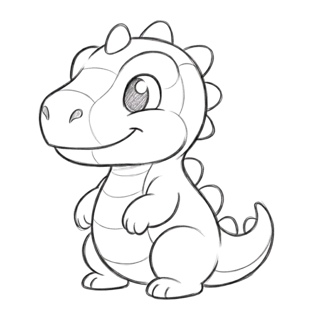 Cute Dragon Drawing